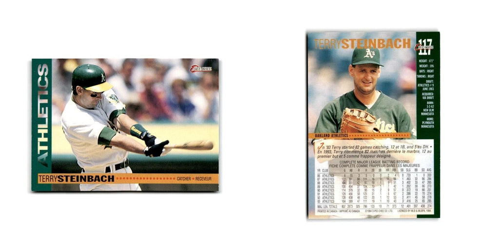 Terry Steinbach 1994 O-Pee-Chee #117 Oakland Athletics Baseball Card NM