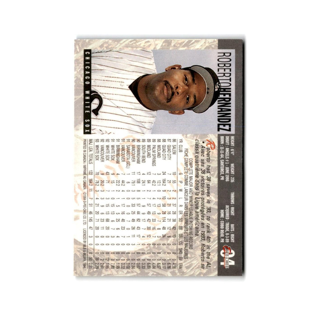 Roberto Hernandez 1994 O-Pee-Chee #94 Chicago White Sox Baseball Card NM
