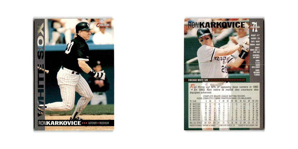 Ron Karkovice 1994 O-Pee-Chee #71 Chicago White Sox Baseball Card NM