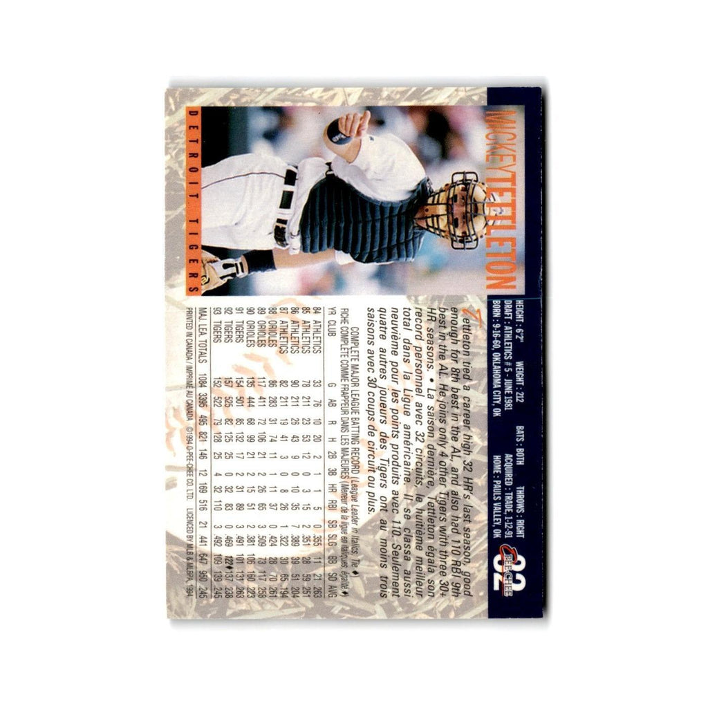 Mickey Tettleton 1994 O-Pee-Chee #32 Detroit Tigers Baseball Card NM