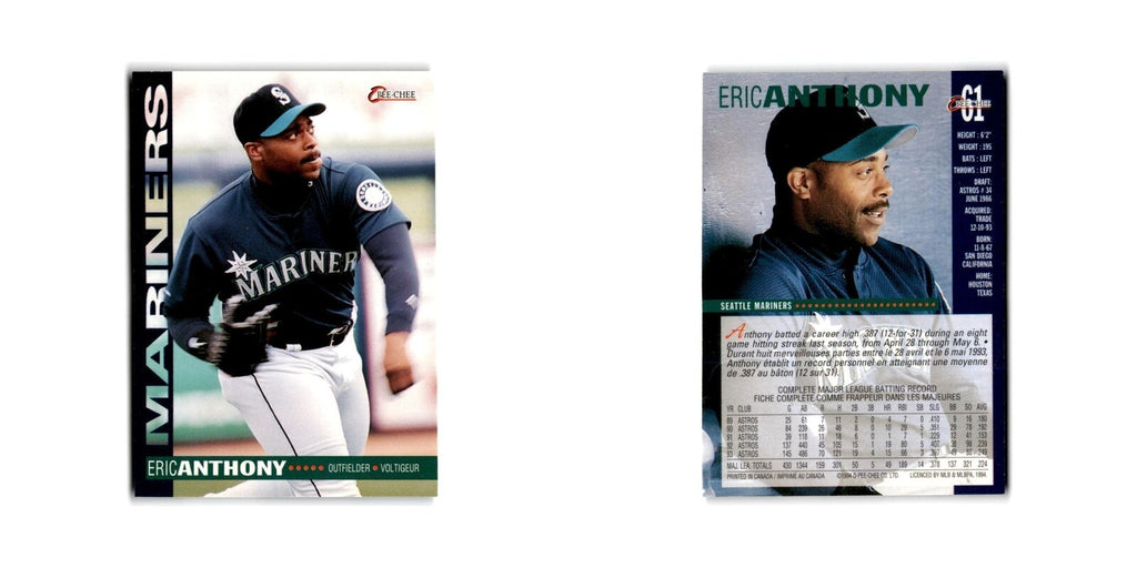 Eric Anthony 1994 O-Pee-Chee #61 Seattle Mariners Baseball Card NM