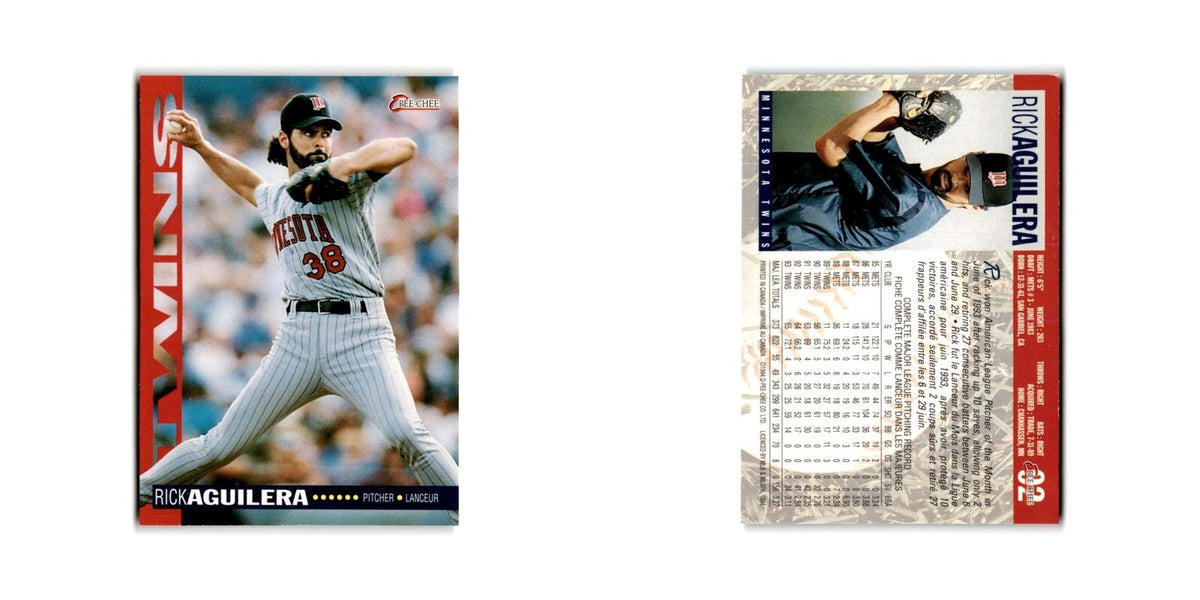 Rick Aguilera 1994 O-Pee-Chee #92 Minnesota Twins Baseball Card NM