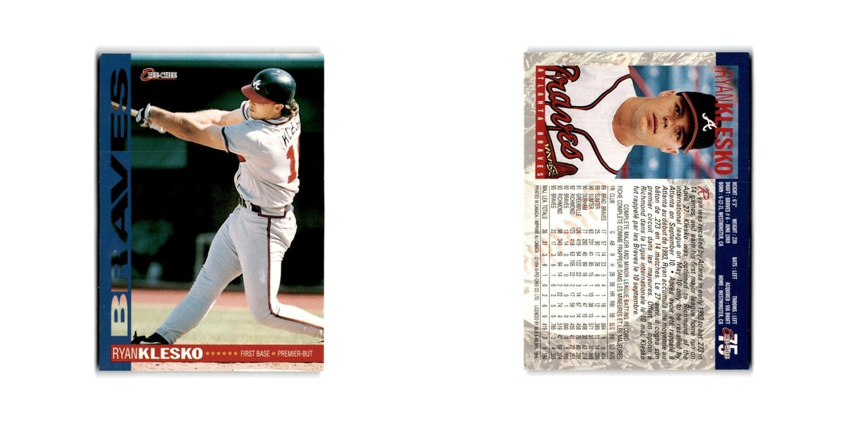 Ryan Klesko Rookie 1994 O-Pee-Chee #75 Atlanta Braves Baseball Card NM