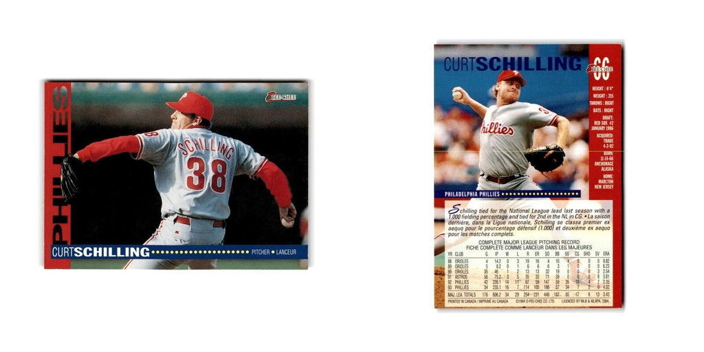 Curt Schilling 1994 O-Pee-Chee #66 Philadelphia Phillies Baseball Card NM