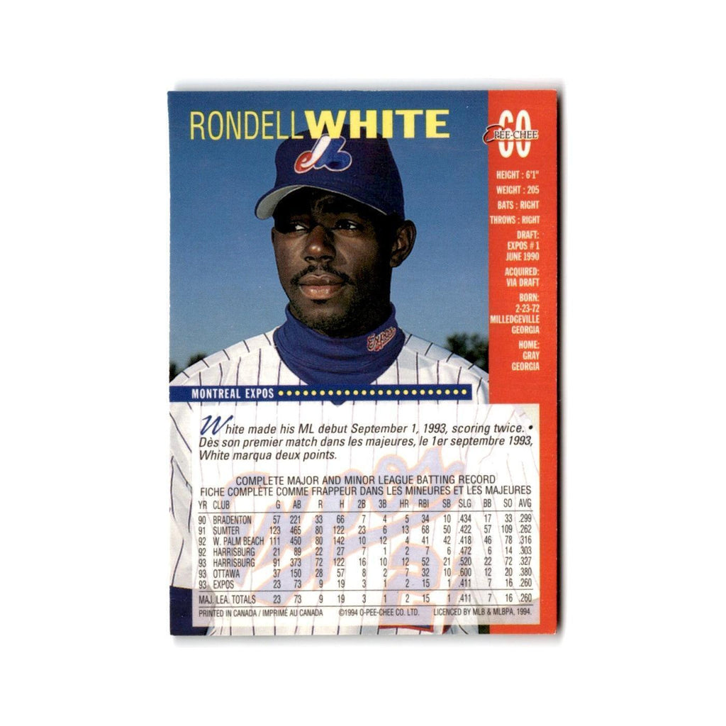 Rondell White 1994 O-Pee-Chee #60 Montreal Expos Baseball Card NM