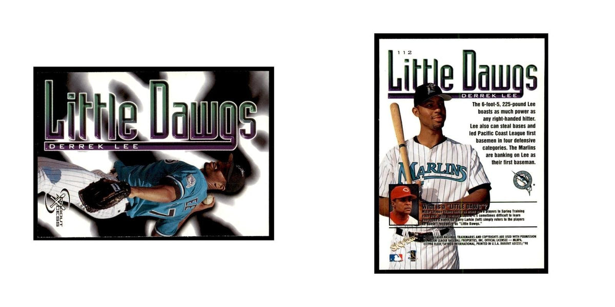 1998 SkyBox Dugout Axcess Derrek Lee Baseball Cards #112