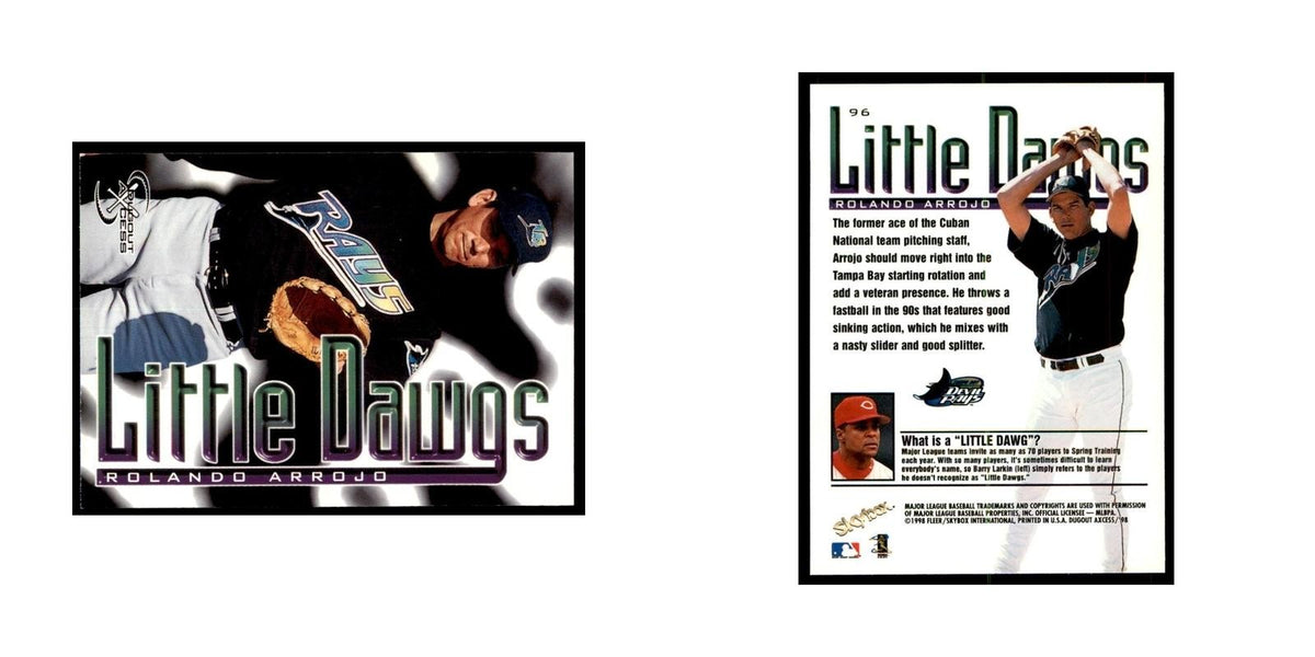 1998 SkyBox Dugout Axcess Rolando Arrojo Baseball Cards #96