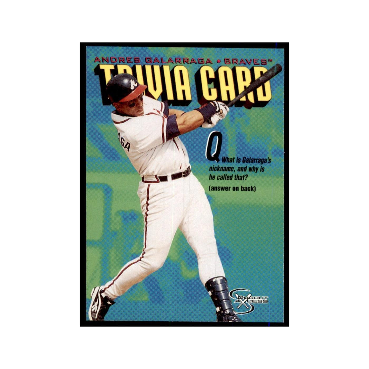 1998 SkyBox Dugout Axcess Andres Galarraga Baseball Cards #148