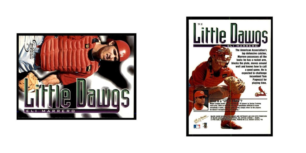 1998 SkyBox Dugout Axcess Eli Marrero Baseball Cards #92