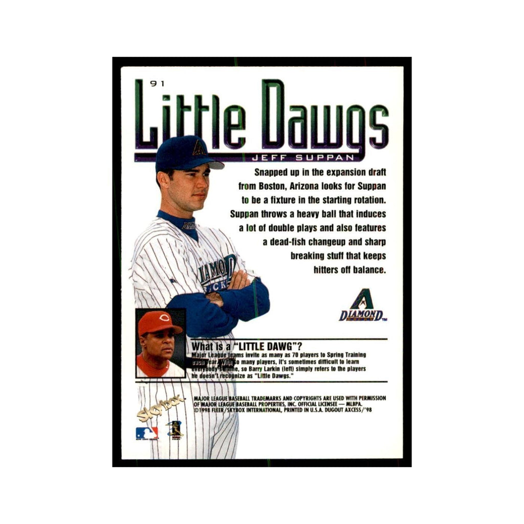 1998 SkyBox Dugout Axcess Jeff Suppan Baseball Cards #91