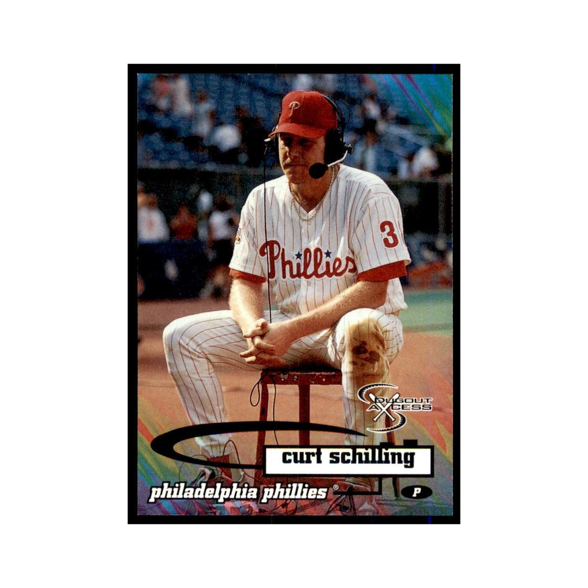 1998 SkyBox Dugout Axcess Curt Schilling Baseball Cards #35