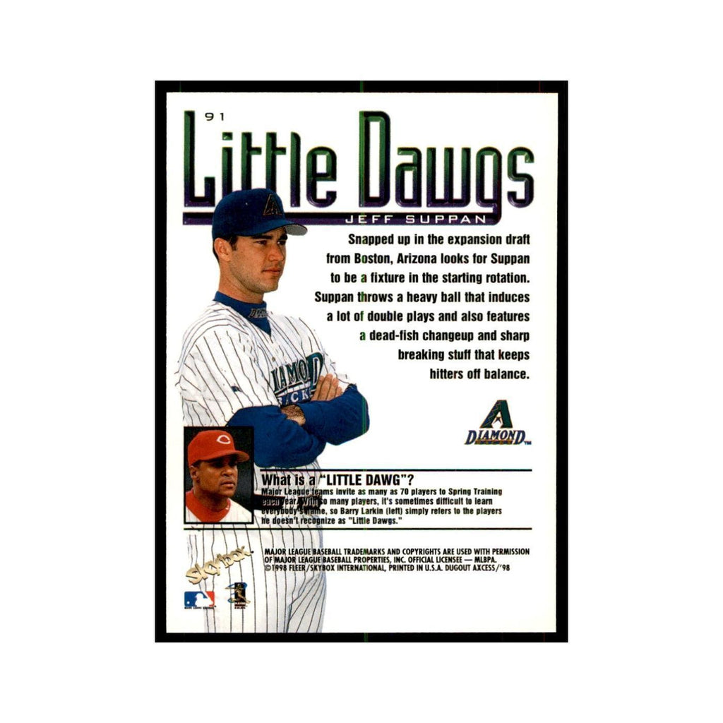 1998 SkyBox Dugout Axcess Jeff Suppan Baseball Cards #91