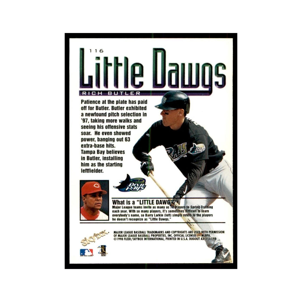 1998 SkyBox Dugout Axcess Rich Butler Baseball Cards #116
