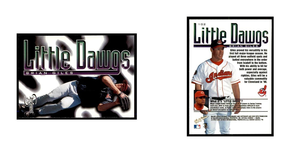 1998 SkyBox Dugout Axcess Brian Giles Baseball Cards #102
