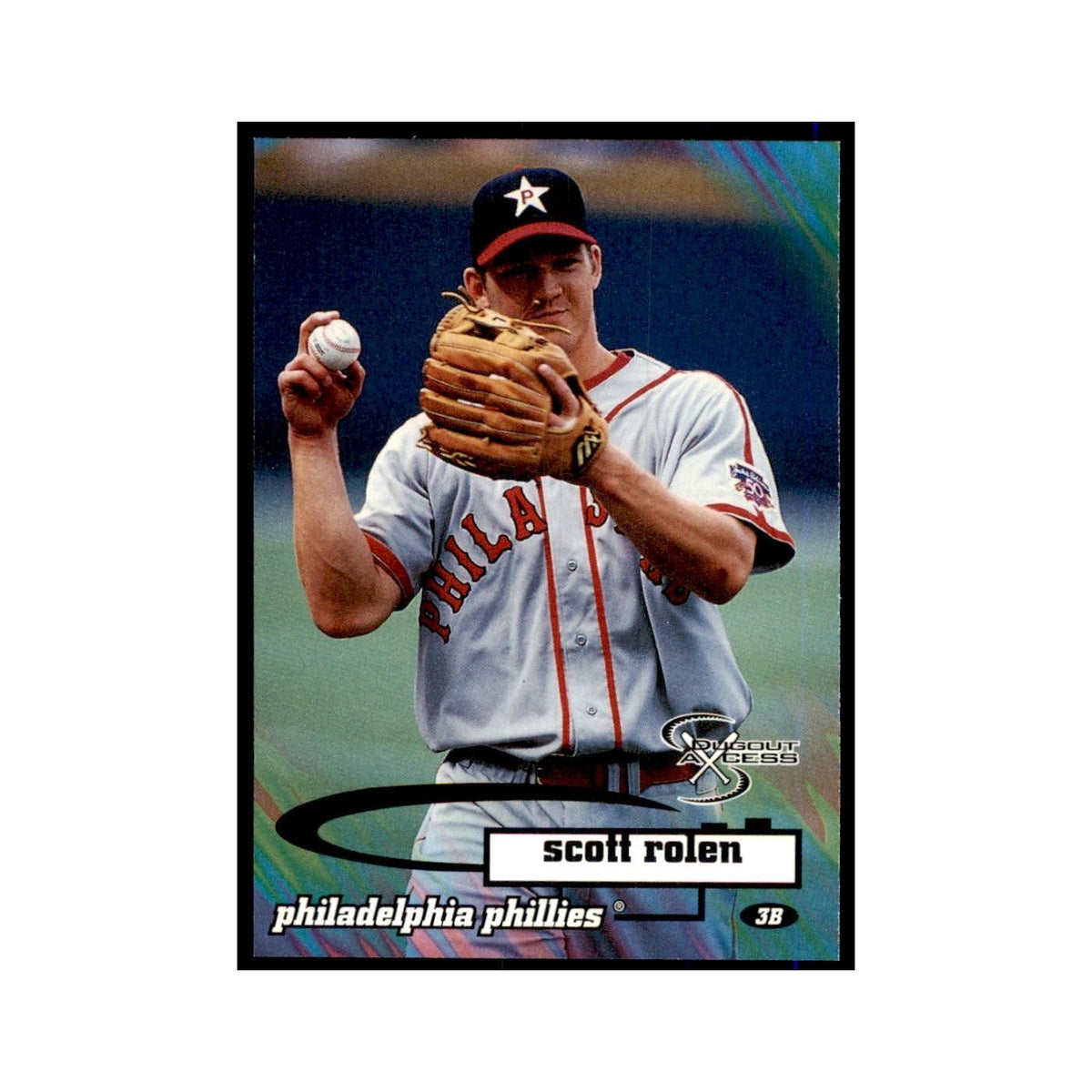 1998 SkyBox Dugout Axcess Scott Rolen Baseball Cards #34