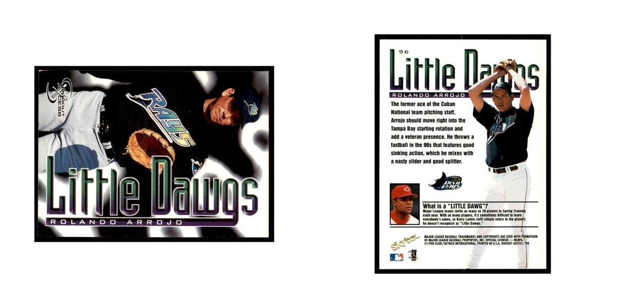 1998 SkyBox Dugout Axcess Rolando Arrojo Baseball Cards #96