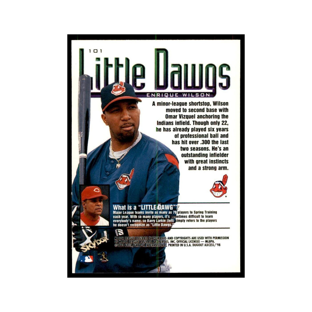 1998 SkyBox Dugout Axcess Enrique Wilson Baseball Cards #101