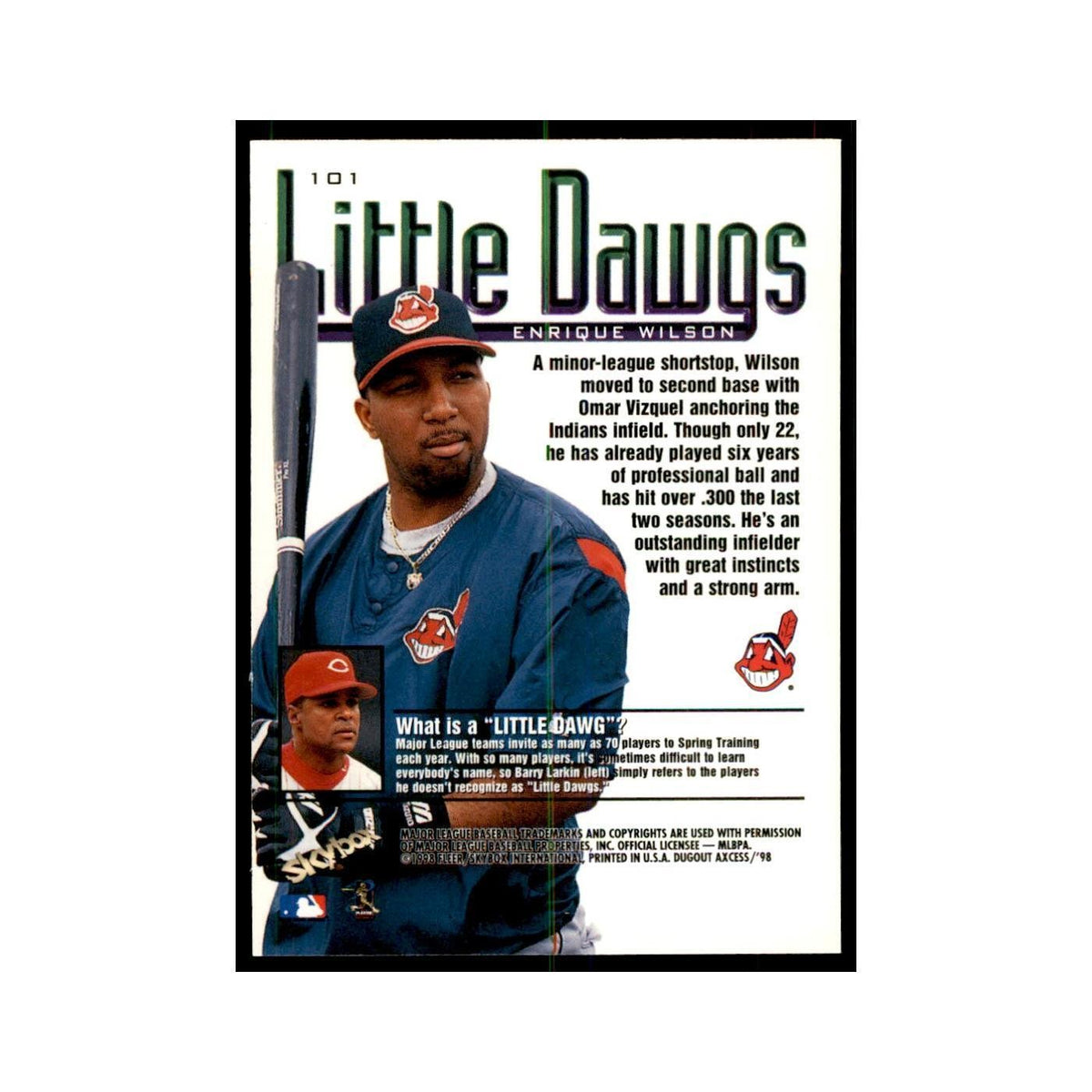 1998 SkyBox Dugout Axcess Enrique Wilson Baseball Cards #101