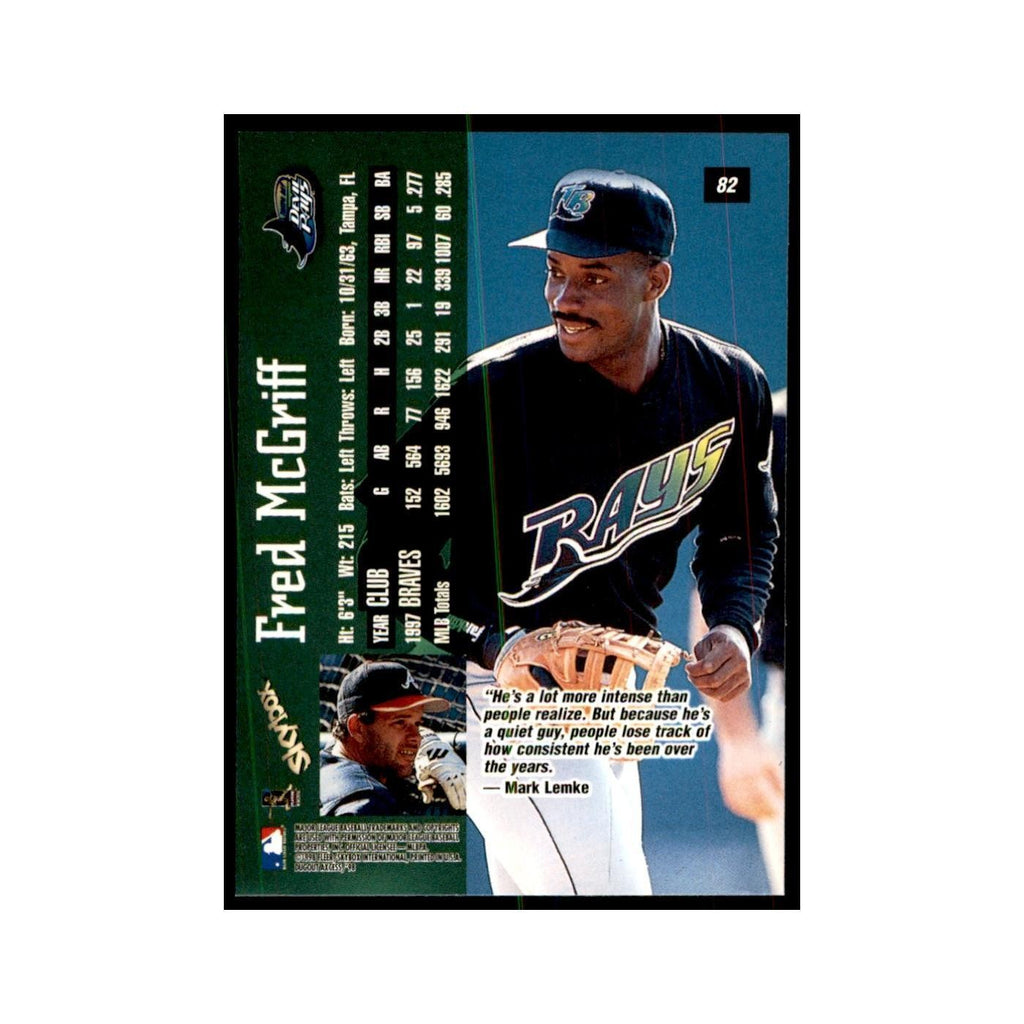 1998 SkyBox Dugout Axcess Fred McGriff Baseball Cards #82