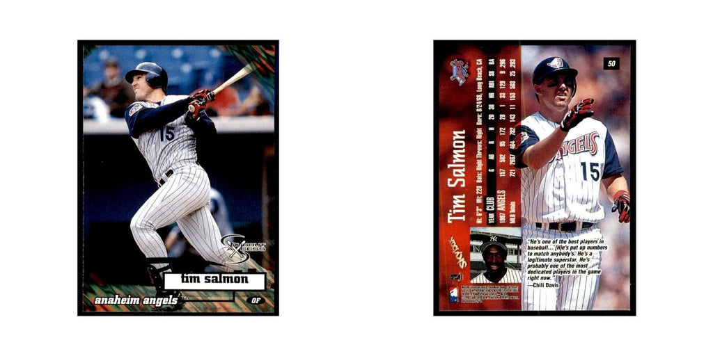 1998 SkyBox Dugout Axcess Tim Salmon Baseball Cards #50