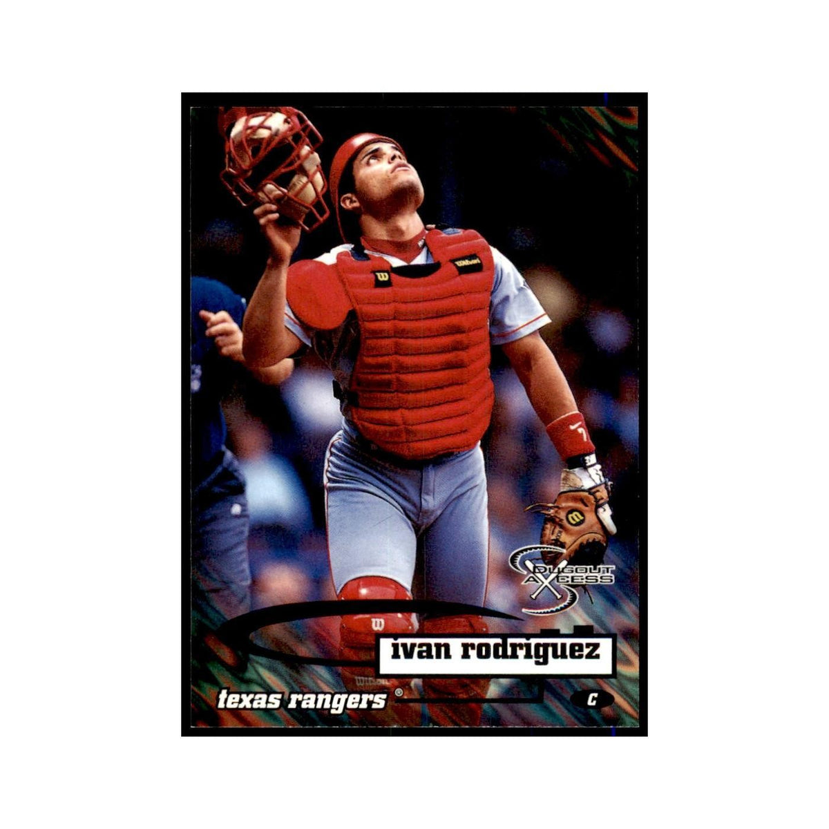 1998 SkyBox Dugout Axcess Ivan Rodriguez Baseball Cards #86