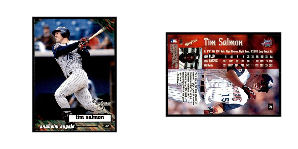 1998 SkyBox Dugout Axcess Tim Salmon Baseball Cards #50