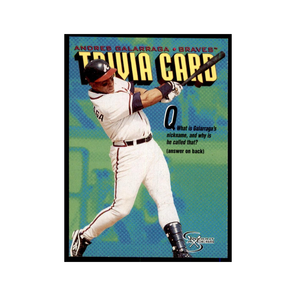 1998 SkyBox Dugout Axcess Andres Galarraga Baseball Cards #148