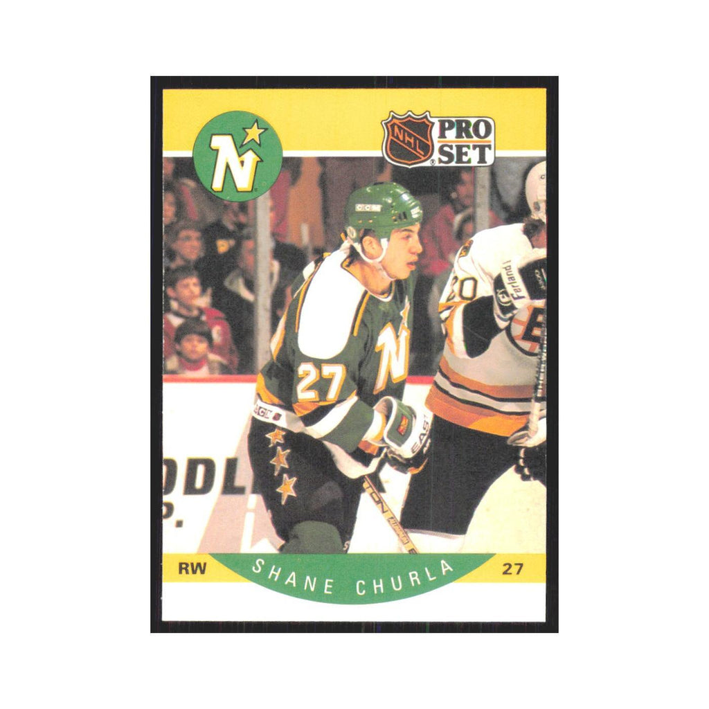 1990 Pro Set Shane Churla Minnesota North Stars #135
