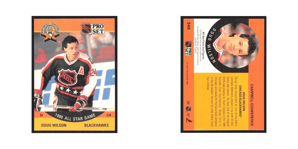 1990 Pro Set Doug Wilson Chicago Blackhawks #346