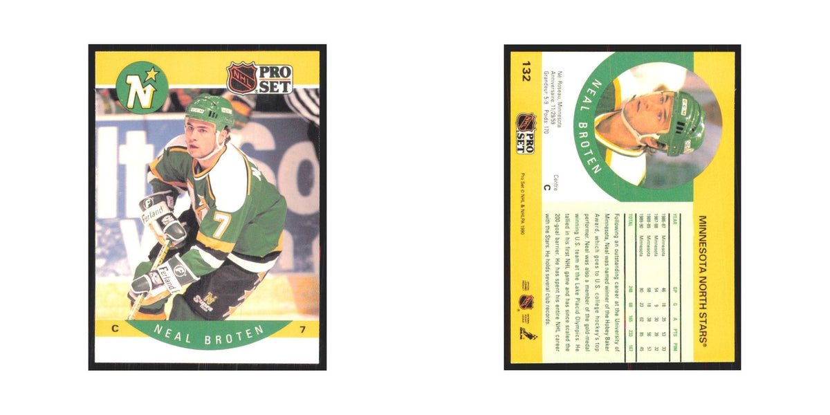 1990 Pro Set Neal Broten Minnesota North Stars #132