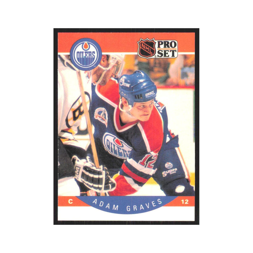 1990 Pro Set Adam Graves Edmonton Oilers #84