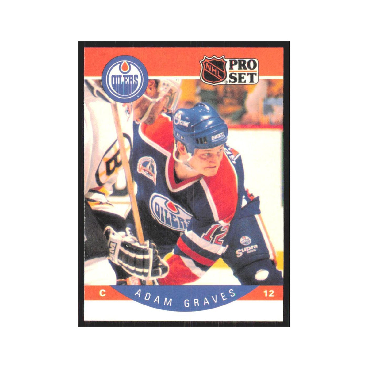 1990 Pro Set Adam Graves Edmonton Oilers #84