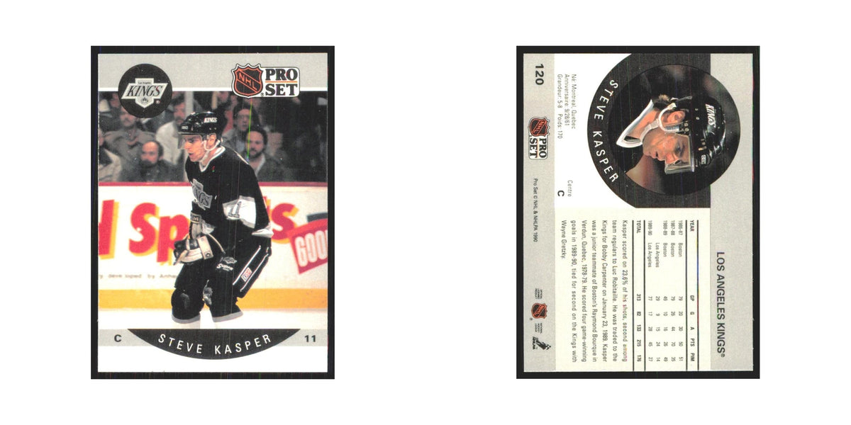1990 Pro Set Steve Kasper Los Angeles Kings #120