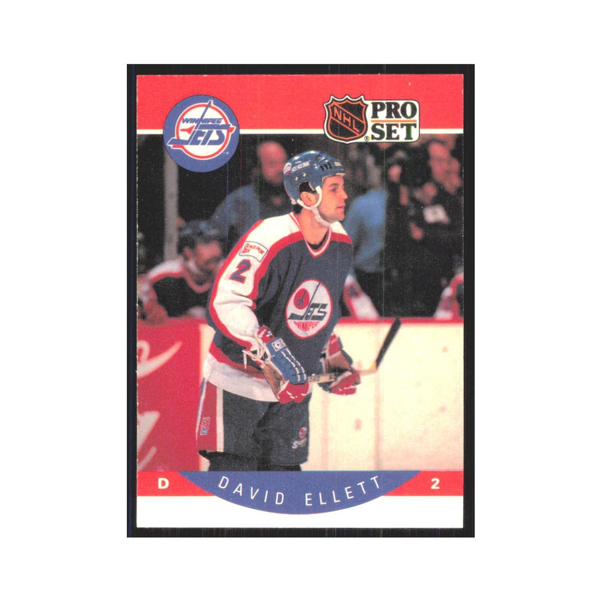1990 Pro Set Dave Ellett Winnipeg Jets #326
