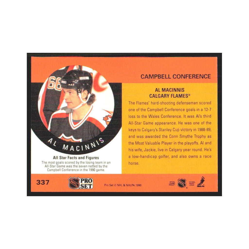 1990 Pro Set Al Macinnis Calgary Flames #337