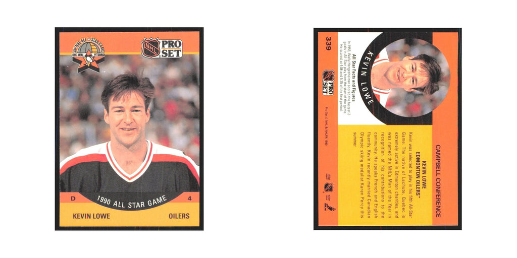 1990 Pro Set Kevin Lowe Edmonton Oilers #339