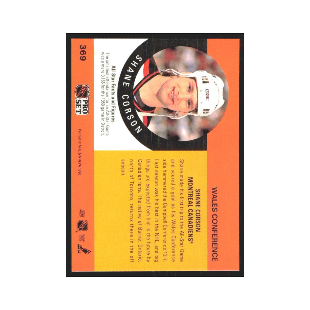 1990 Pro Set Shayne Corson Montreal Canadiens #369