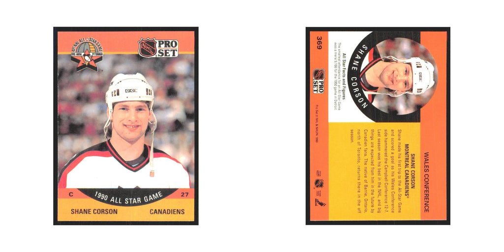 1990 Pro Set Shayne Corson Montreal Canadiens #369