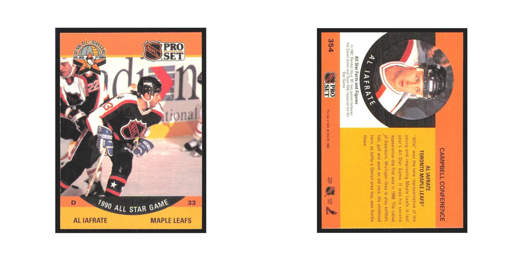 1990 Pro Set Al Iafrate Toronto Maple Leafs #354
