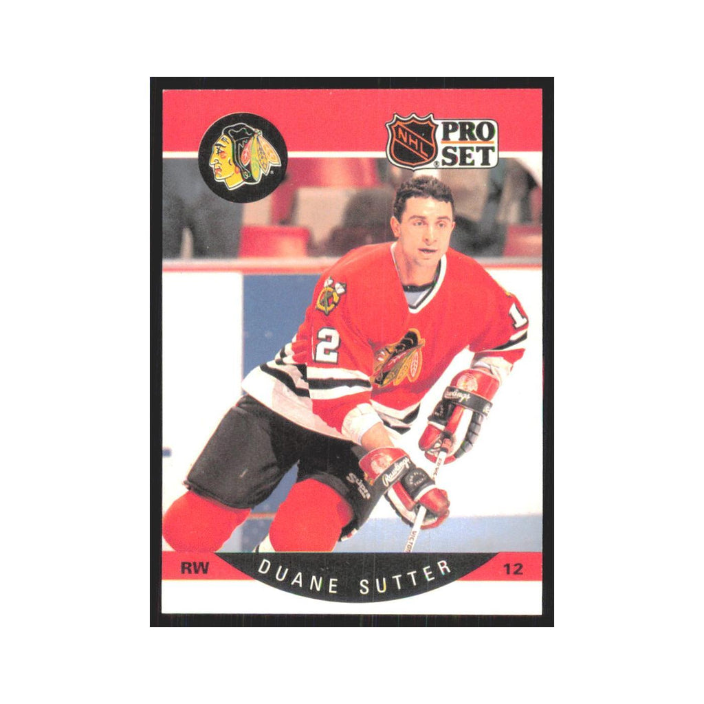 1990 Pro Set Duane Sutter Chicago Blackhawks #61A