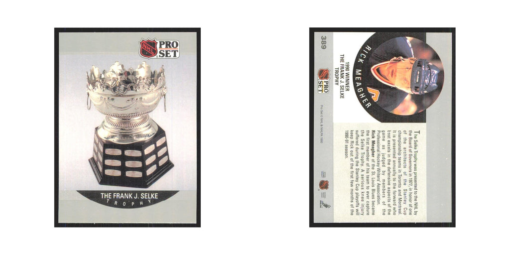 1990 Pro Set The Frank J. Selke Trophy #389
