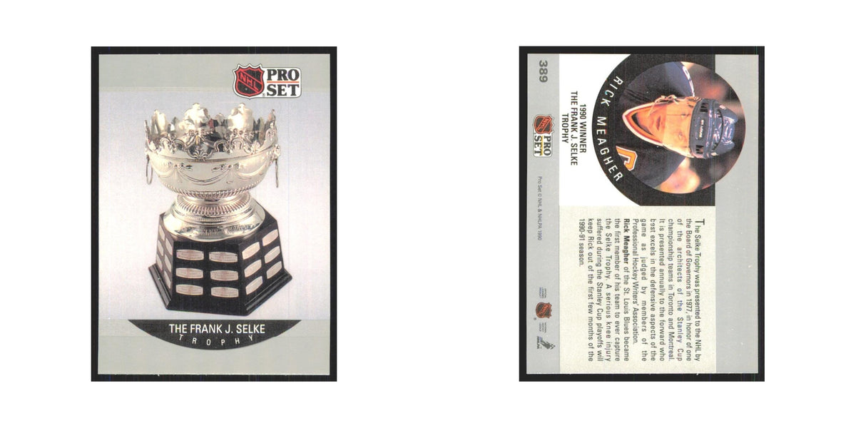 1990 Pro Set The Frank J. Selke Trophy #389