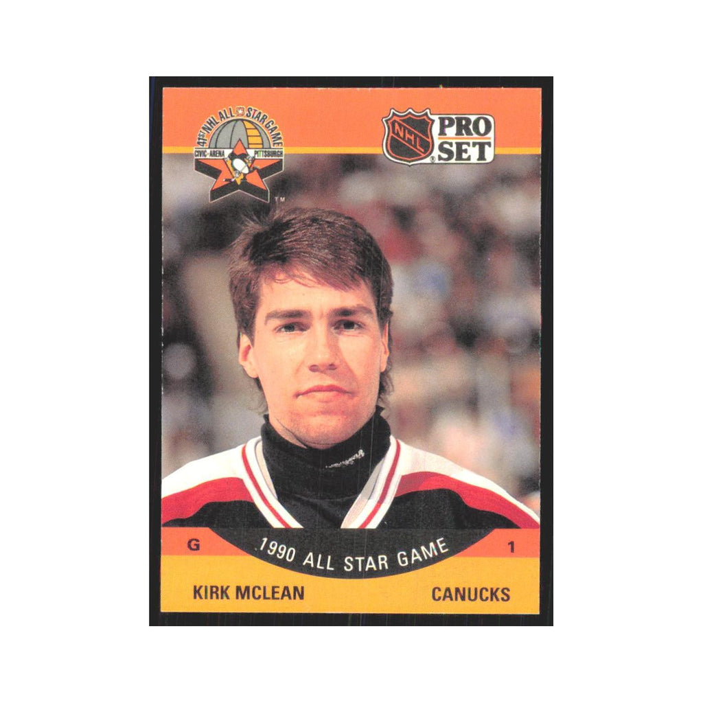 1990 Pro Set Kirk McLean Vancouver Canucks #355