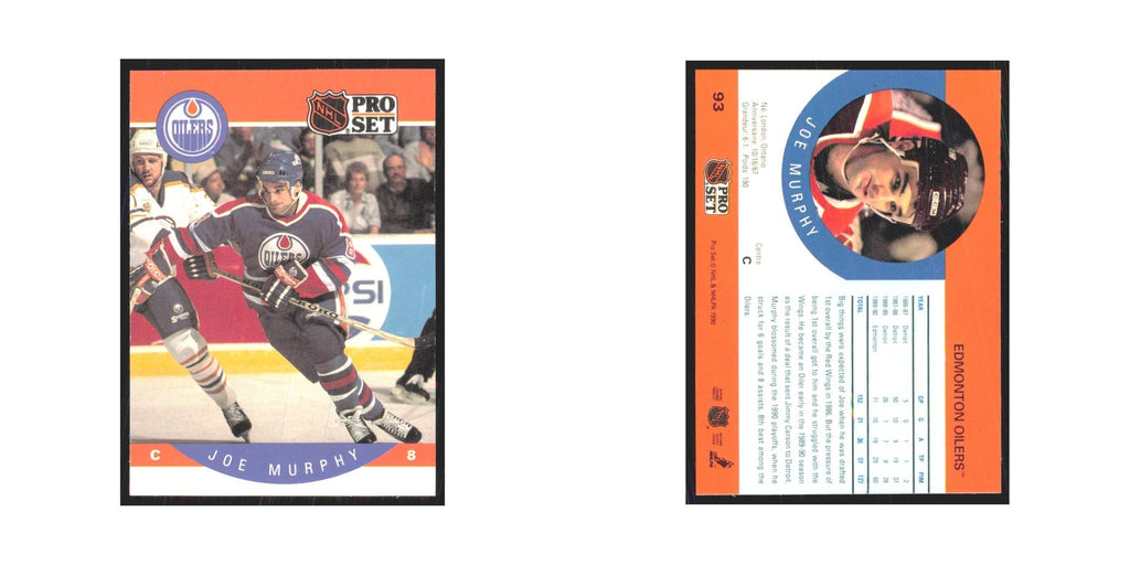 1990 Pro Set Joe Murphy Edmonton Oilers #93