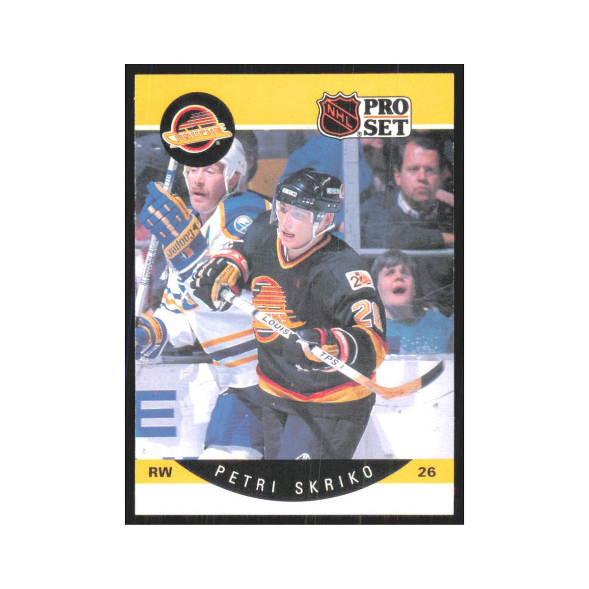 1990 Pro Set Petri Skriko Vancouver Canucks #306