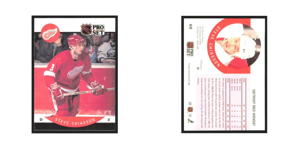 1990 Pro Set Steve Chiasson Detroit Red Wings #69