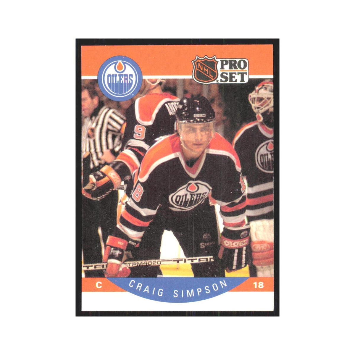 1990 Pro Set Craig Simpson Edmonton Oilers #95