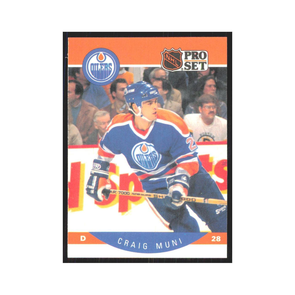 1990 Pro Set Craig Muni Edmonton Oilers #92