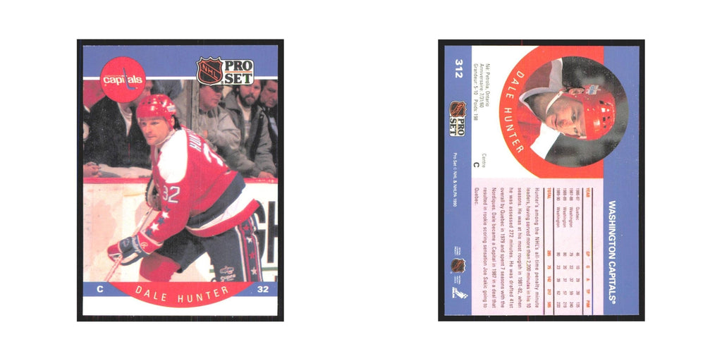 1990 Pro Set Dale Hunter Washington Capitals #312