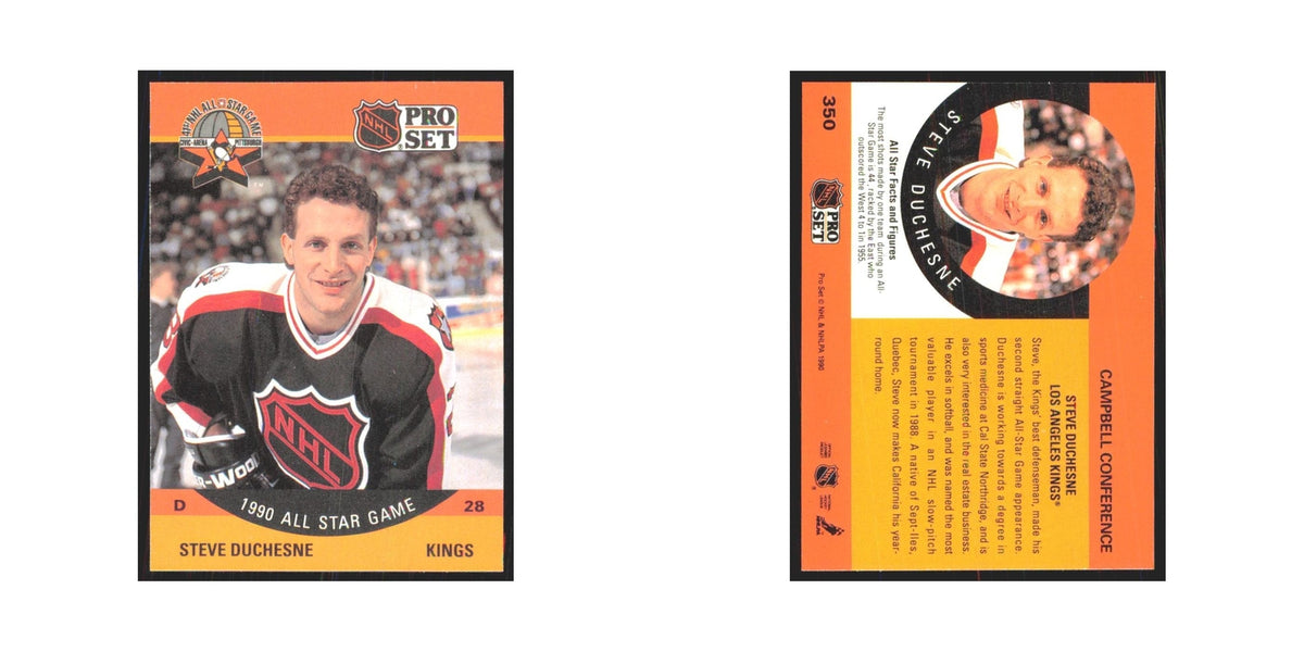 1990 Pro Set Steve Duchesne Los Angeles Kings #350